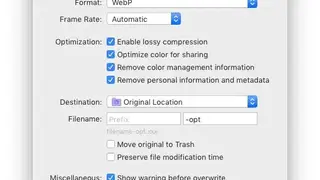 Optimage screenshot