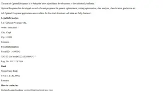 OptimalPrograms screenshot