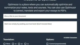 Optimozor screenshot