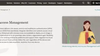 Oracle Access Management Suite screenshot