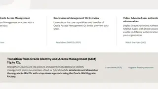 Oracle Access Management Suite screenshot