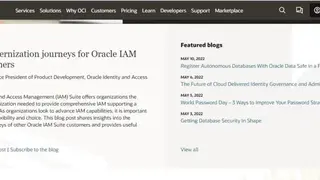 Oracle Access Management Suite screenshot