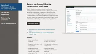 Oracle Bharosa screenshot