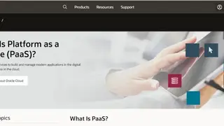 Oracle Cloud PaaS screenshot