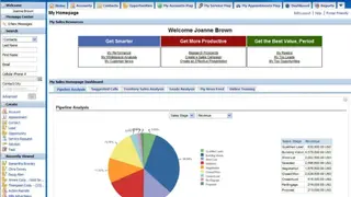 Oracle CRM screenshot