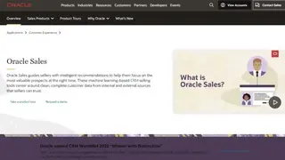Oracle CX Sales screenshot