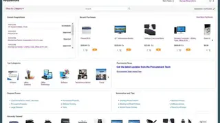 Oracle Fusion Procurement screenshot