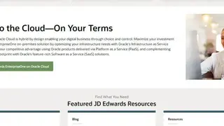 Oracle JD Edwards EnterpriseOne screenshot