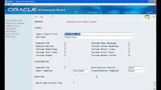 Oracle JD Edwards World screenshot