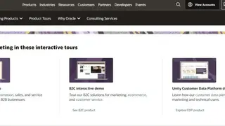 Oracle Marketing screenshot