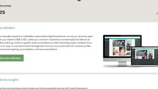 Oracle Maxymiser screenshot