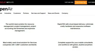 Oracle NetSuite OpenAir screenshot