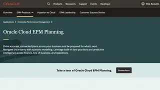 Oracle Planning Cloud screenshot