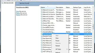 Oracle Service screenshot