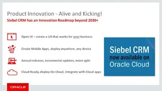 Oracle Siebel CRM screenshot