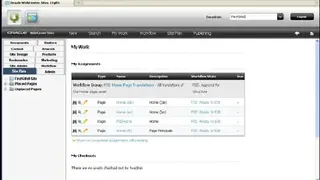 Oracle WebCenter Sites screenshot