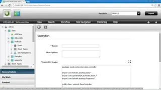 Oracle WebCenter Sites screenshot