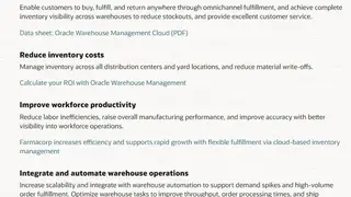 Oracle WMS screenshot