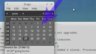 Orage Calendar screenshot