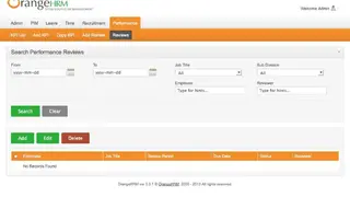 OrangeHRM screenshot