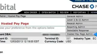 Orbital Payment Gateway screenshot