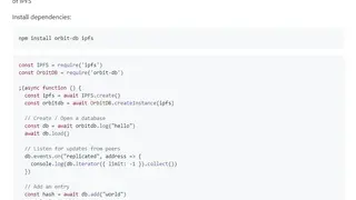 OrbitDB screenshot