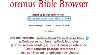 Oremus Bible Browser screenshot