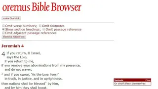 Oremus Bible Browser screenshot