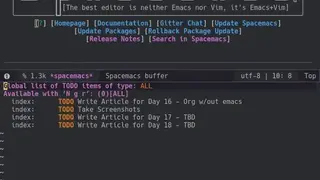 Org-mode screenshot