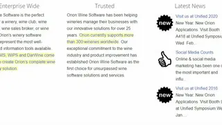 Orion Wine Software screenshot