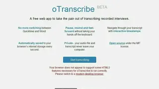 oTranscribe screenshot