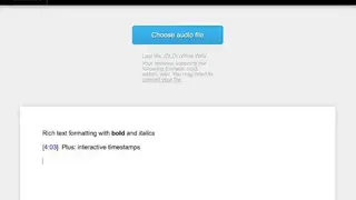oTranscribe screenshot