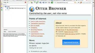 Otter Browser screenshot