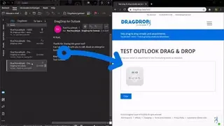 Outlook Drag & Drop to Browser screenshot