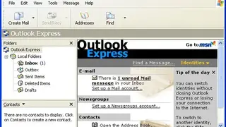 Outlook Express screenshot
