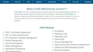 OVID HMS screenshot