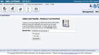 Ozeki NG SMS Gateway screenshot