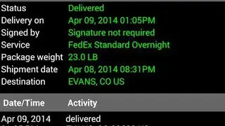 Package Tracker Pro screenshot