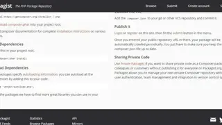 Packagist screenshot