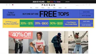 Pacsun screenshot