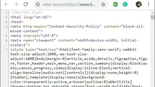 Pagesource screenshot