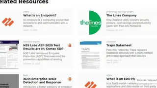 Palo Alto Networks Traps screenshot