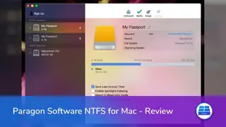 Paragon NTFS for Mac OS X screenshot
