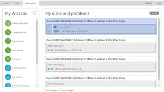 Paragon Partition Manager screenshot