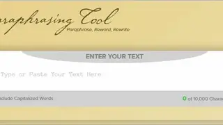 Paraphrasings Tool screenshot