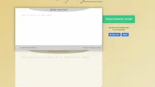 Paraphrasings Tool screenshot