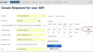 Parcelhub Shipping Software screenshot