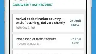 Parcels App screenshot