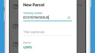 Parcels App screenshot