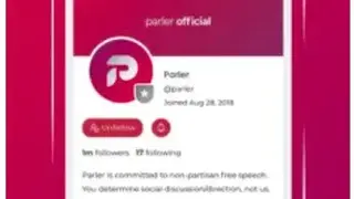 Parler screenshot